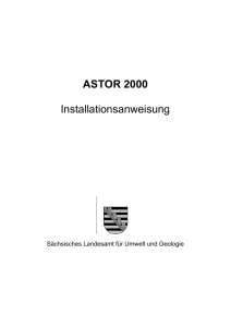 Installationsanweisung ASTOR 2000