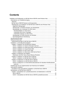 Installation und Konfiguration von BizTalk Server 2006