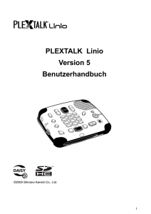 4. Den PLEXTALK einstellen
