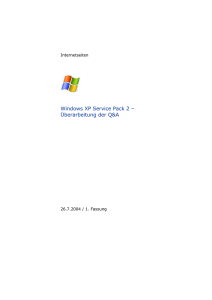 Windows XP Service Pack 2 &ndash; &Uuml;berarbeitung der - PC