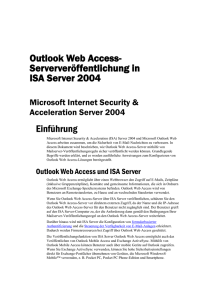 Outlook Web Access und ISA Server