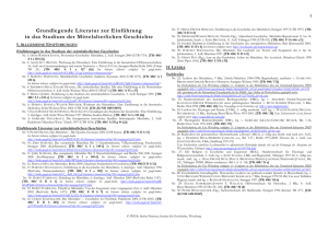 Grundlegende Literatur zur Einf&uuml;hrung