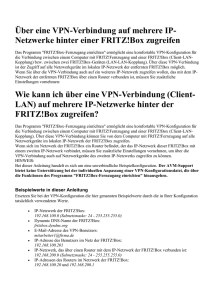 Anpassung einer VPN-Verbindung von FRITZ!Box zu FRITZ!Box