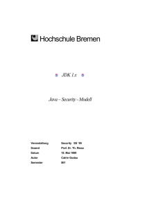 Java – Sicherheits – Dateien - Weblearn