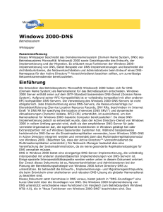Windows 2000-DNS