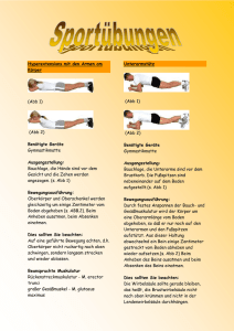 Hyperextensions mit den Armen am K&ouml;rper