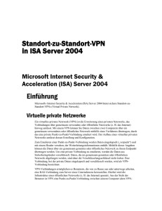 Anhang C: Testen und Überwachen der VPN-Verbindung