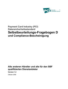 Anhang A: Zusätzliche PCI DSS-Anforderungen für Anbieter von