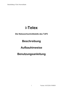 5.3.2.3 Men&uuml; &bdquo;i-Telex-Einstellungen&ldquo;