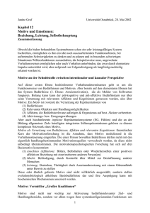 Motive und Emotionen - Universität Osnabrück