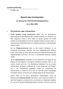 Bericht - Kaster, Bernhard (MdB)