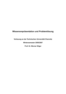 Wissensrepräsentation und Problemlösung