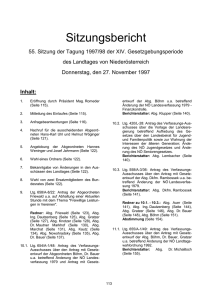 Inhalt: - beim Nieder&ouml;sterreichischen Landtag
