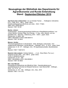 Agri-food chain relationships / ed - Georg-August