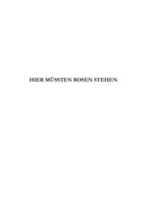 Hier m&uuml;ssten Rosen stehen&hellip;