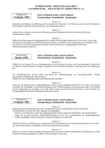 Fachdidaktik Realschule / Erdkunde (n.v.)