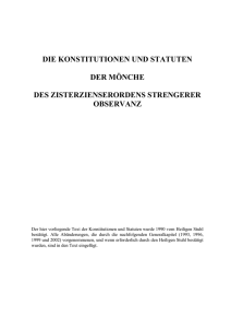DIE KONSTITUTIONEN UND STATUTEN DER