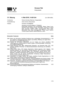 Grosser Rat Wortprotokoll 31. Sitzung 4. Mai 2010, 14.00 Uhr (Art