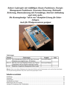 Laden der Universal-Module auf das Ger&auml;t