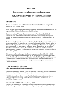 Will Davis - Arbeiten mit Energie II
