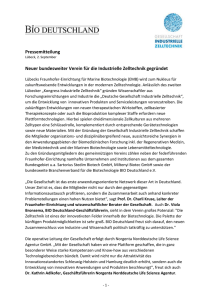 Pressemitteilung - BIO Deutschland