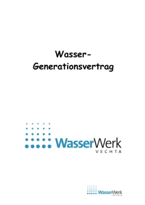 Generationsvertrag - Wasserwerk Vechta