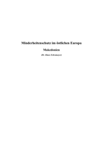 Minderheitenschutz im östlichen Europa