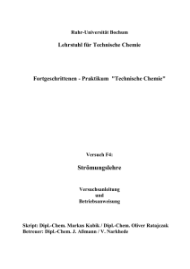 F4 - Lehrstuhl für Technische Chemie - Ruhr