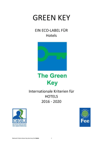 Green Key_Kriterien_2016 - Deutsche Gesellschaft für