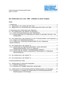 GND-L&auml;ndercodeleitfaden - Deutsche Nationalbibliothek