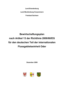 3 Ermittlung und Kartierung der Schutzgebiete (gem&auml;&szlig; - wrrl-mv