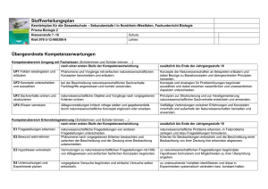 Stoffverteilungsplan PRISMA Biologie 2 Nordrhein-Westfalen