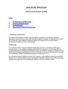 Uralische Sprachen - Benutzer-Homepage