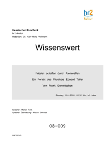 Ein Porträt des Physikers Edward Teller