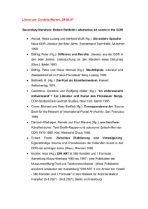 Secondary literature: Robert Rehfeldt