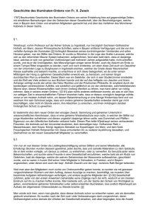 Geschichte des Illuminaten-Ordens von Fr