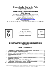 3. + 4. Quartal - Evangelische Kirche der Pfalz