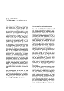 Zu Bildern von Ulrich Heemann
