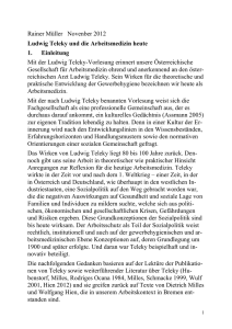 Ludwig Teleky und die Arbeitsmedizin heute