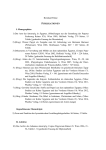 Publikationen - Institut für Alte Geschichte und Altertumskunde