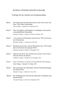 RUDOLF STEINER GESAMTAUSGABE Vorträge für die Arbeiter am