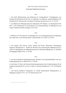 &Uuml;bersicht weiterer Ver&ouml;ffentlichungen zum - Goethe