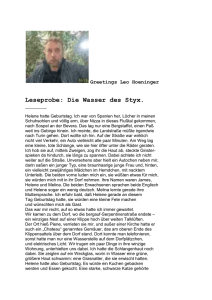 Greetings Leo Hoeninger