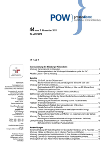 W&uuml;rzburg (POW) Die Catholica Unio Deutschland l&auml;dt im November