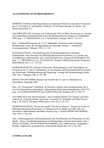 allgemeines zum prosaroman - Phil.