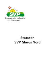 Statuten SVP Glarus Nord