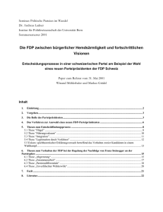 Seminar: Politische Parteien im Wandel