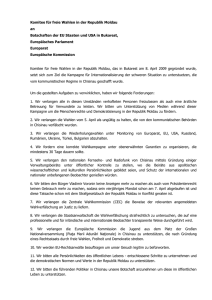 Komitee f&uuml;r freie Wahlen in der Republik Moldau