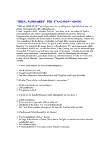 Tribal Purrsweet - Spiel f&uuml;r Standardphysiker