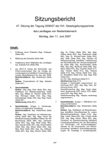 Inhalt: - beim Niederösterreichischen Landtag